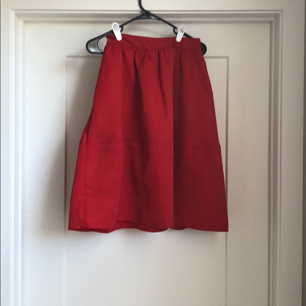 High waisted midi skirt